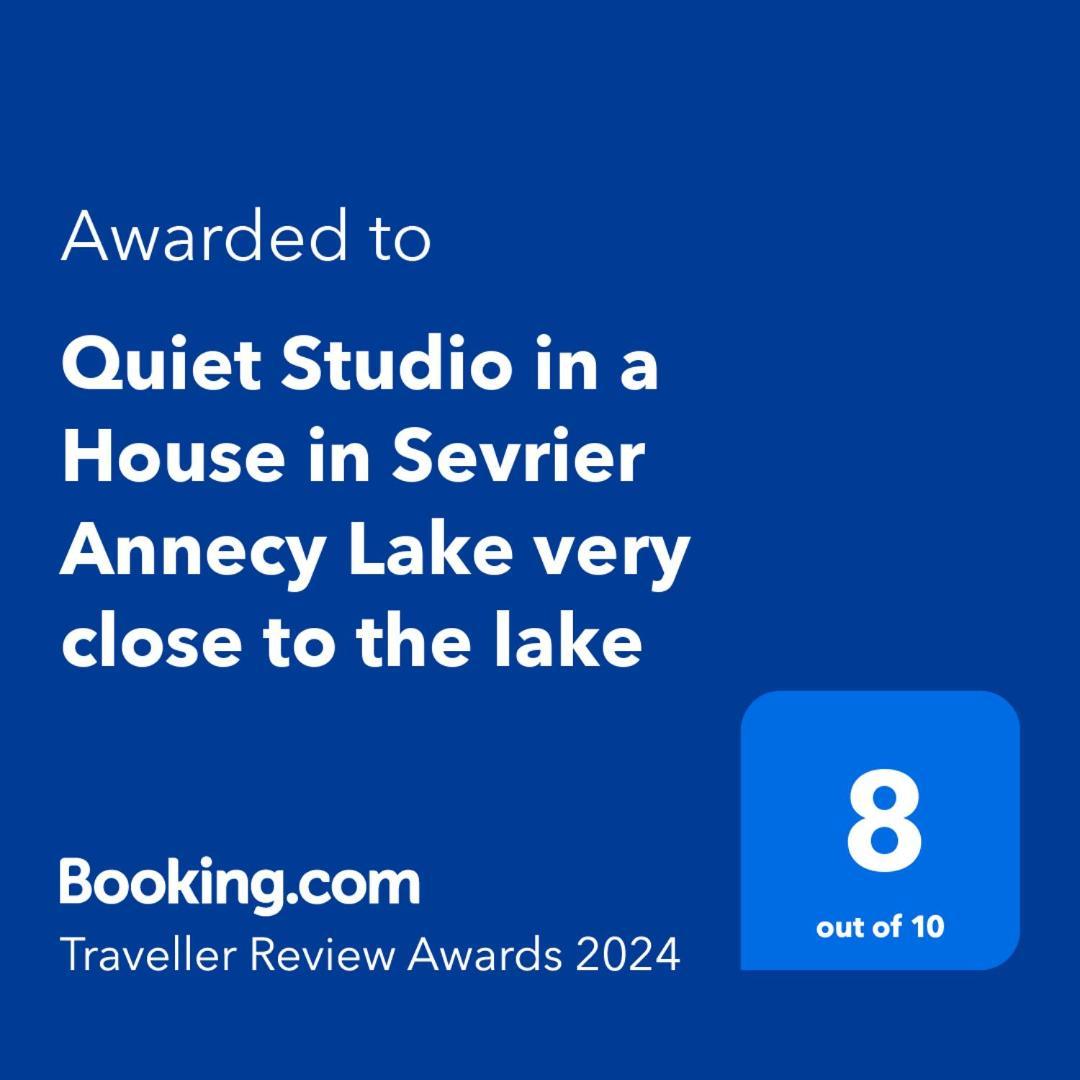 Quiet Studio In A House In Sevrier Annecy Lake Very Close To The Lake Exterior foto